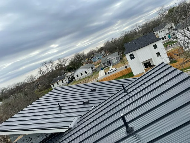 Standing seam metal roof panels with vents for Skylight Repair in Barstow
